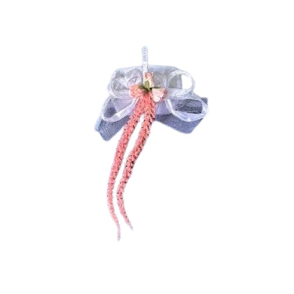 Handmade Coral Pink Flower Girl Basket - Picture 14 of 14